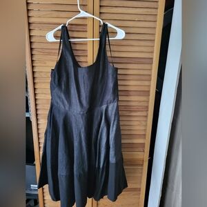 GAP Black Denim Fit & Flare Dress